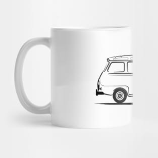 Renault Estafette Black Mug